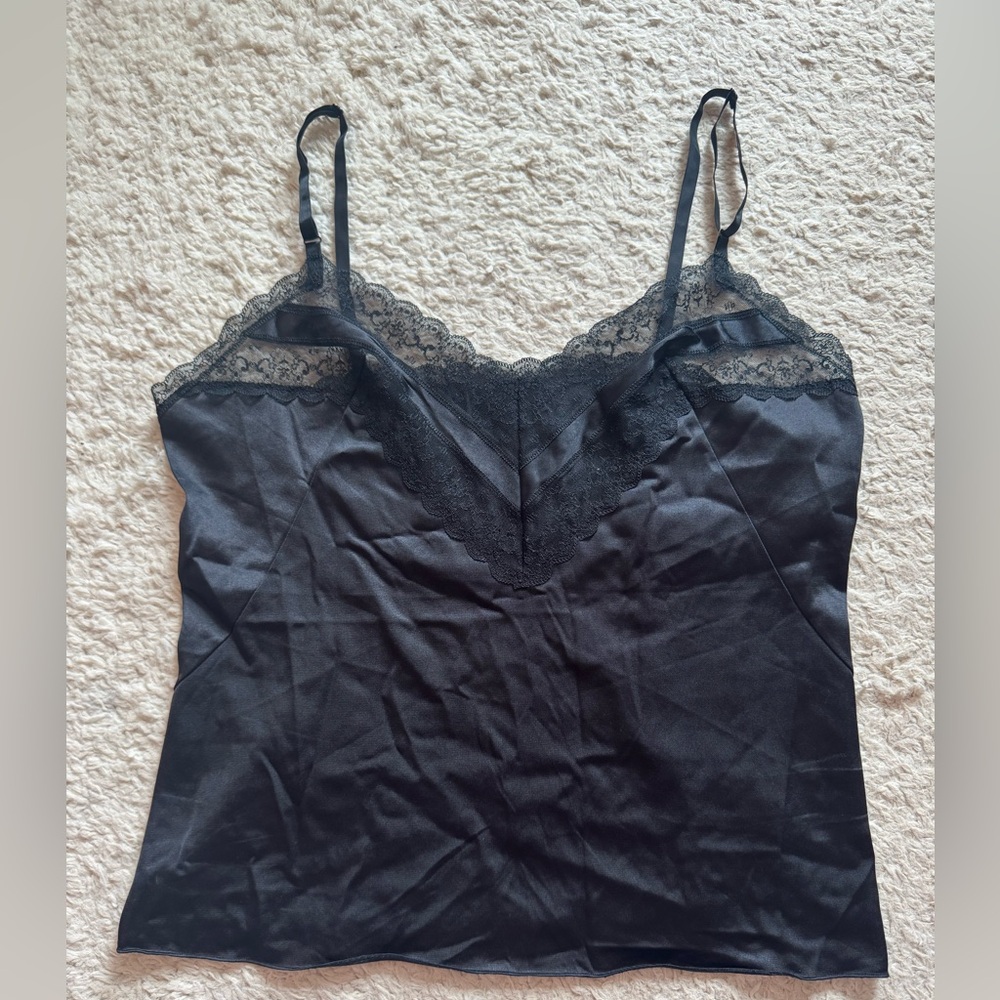 Vtg vanity fair lace tank
